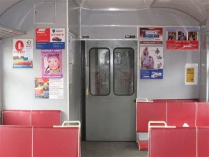 реклама в поездах и электричках